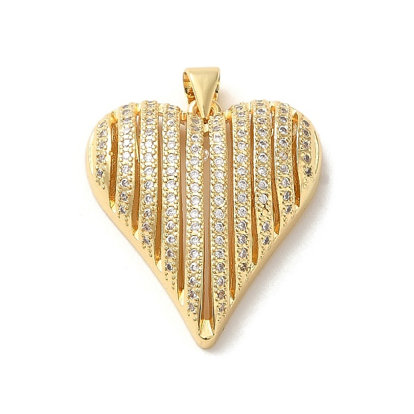 

PandaHall Brass Micro Pave Clear Cubic Zirconia Pendants, Heart, Real 18K Gold Plated, 26x23~23.5x7mm, Hole: 5x3.5mm Brass+Cubic Zirconia...