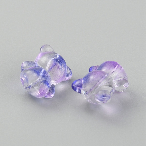 

PandaHall Handmade Lampwork Beads, Bear, Medium Orchid, 14x11.5~12x9mm, Hole: 1mm Lampwork Bear