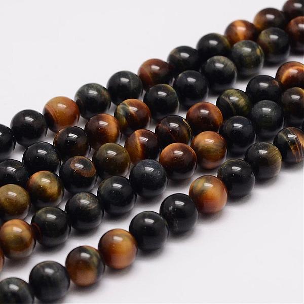 

PandaHall Natural Tiger Eye Bead Strands, Round, Grade A, 6mm, Hole: 1mm, about 63pcs/strand, 15.5 inch Tiger Eye Round