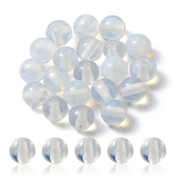 

PandaHall 20Pcs Opalite Round Beads, 4mm, Hole: 0.8mm Opalite Round