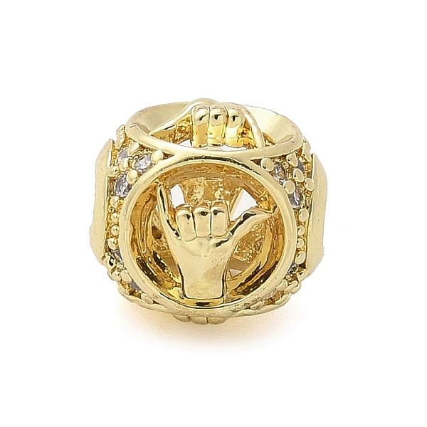 Brass Micro Pave Cu… - image