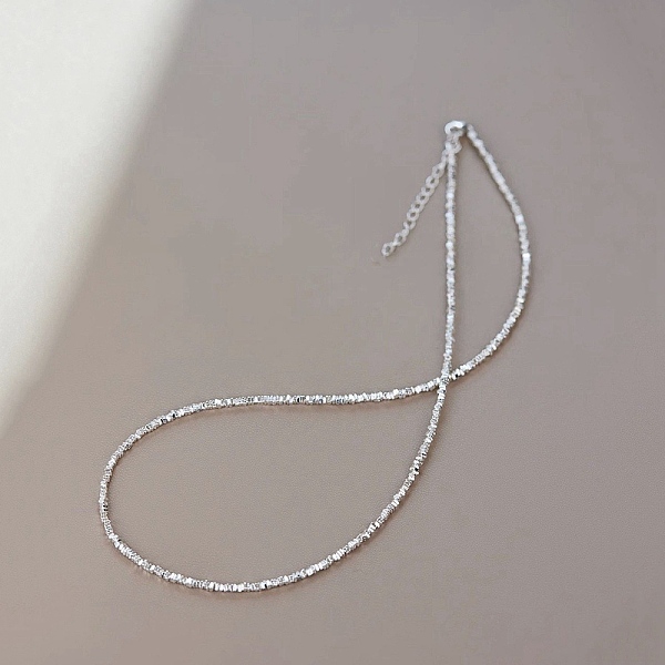 

PandaHall Brass Chain Choker Necklaces, Silver, 8.27~19.69 inch(21~50cm) Brass