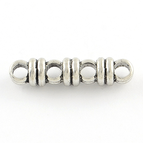 

PandaHall Tibetan Style Alloy Spacer Bars, 4-Hole, Cadmium Free & Lead Free, Antique Silver, 6.5x27x6mm, Hole: 3.5mm, about 374pcs/1000g...