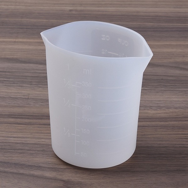 

PandaHall Silicone Measuring Cups, with Scale & Double Spout, Resin Craft Mixing Tools, White, 105x80x110mm, Inner Diameter: 70x100mm...