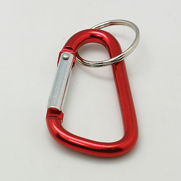 

PandaHall Aluminum Carabiner Keyring, with Iron Clasps, Oval, Mixed Color, 57x30.5mm Aluminum Multicolor