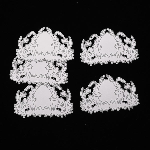 

PandaHall Easter Egg & Bunny Carbon Steel Cutting Dies Stencils, for DIY Scrapbooking/Photo Album, Decorative Embossing DIY Paper Card...