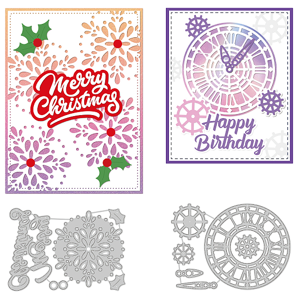 

PandaHall Carbon Steel Cutting Dies Stencils, for DIY Scrapbooking, Photo Album, Decorative Embossing, Paper Card, Matte Platinum Color...