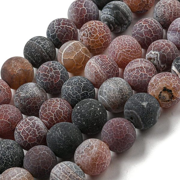

PandaHall Natural Weathered Agate Beads Strands, Round, Dyed & Heated, Rosy Brown, 12mm, Hole: 1.6mm, about 31pcs/strand, 14.76''(37.5cm)...