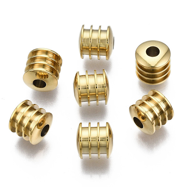 

PandaHall 316 Surgical Stainless Steel Beads, Column, Real 14K Gold Plated, 8x8mm, Hole: 3mm 316 Surgical Stainless Steel Column