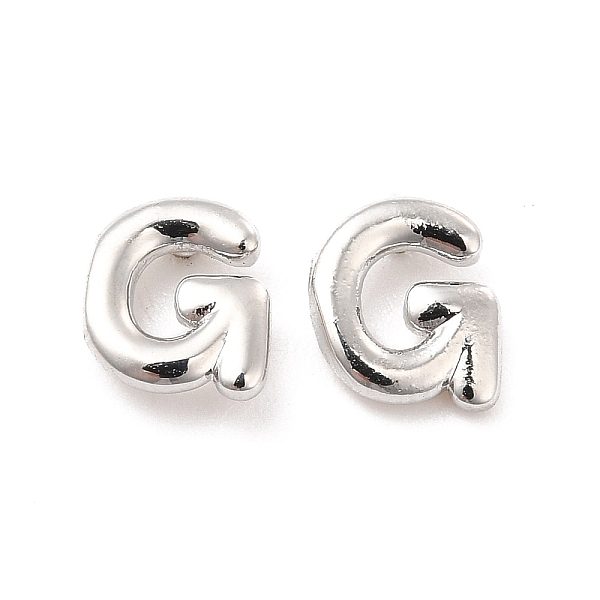 

PandaHall Brass Hollow Out Initial Letter Stud Earrings for Women, Platinum, Lead Free & Cadmium Free, Letter.G, 7x6.5x1.5mm, Pin: 0.8mm...