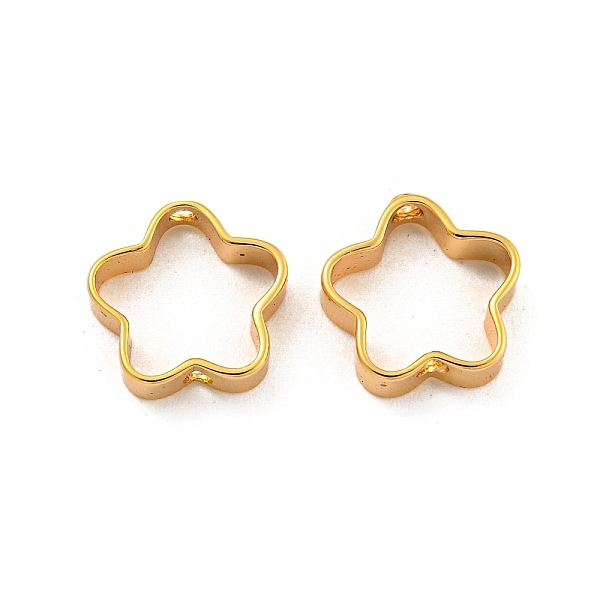 

PandaHall Brass Frames, Real 18K Gold Plated , Star, 10x10x3mm, Hole: 1.2mm, 8x9mm inner diameter Brass Star Gold