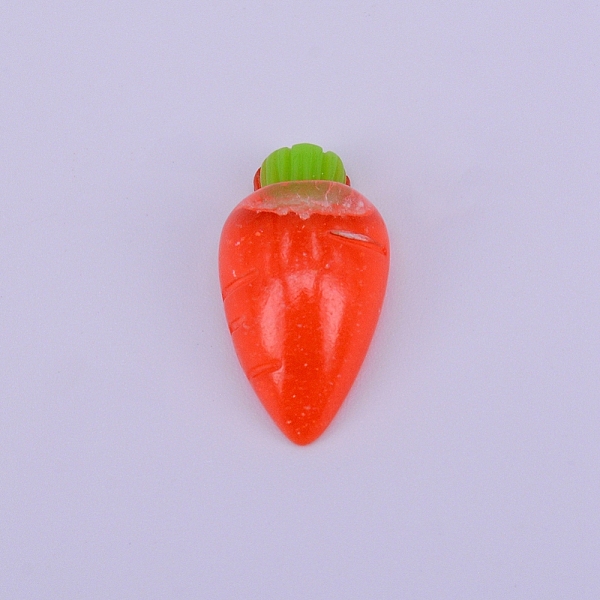 

PandaHall Resin Cabochon, Carrot, Orange, 23x12.5x7.5mm Resin Vegetables Orange