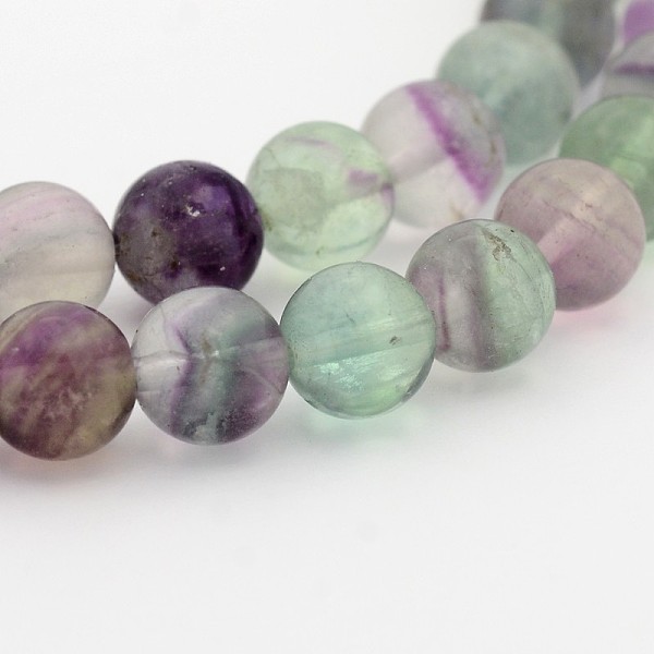 

PandaHall Natural Rainbow Fluorite Round Bead Strands, 14mm, Hole: 1mm, about 28pcs/strand, 15.7 inch Fluorite Round