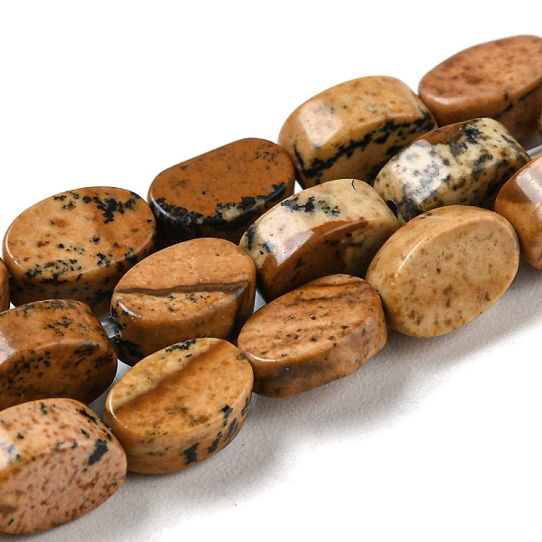 

PandaHall Natural Picture Jasper Beads Strands, Flat Oval, 6~6.5x4~4.5x2.5mm, Hole: 0.6mm, about 64pcs/strand, 15.94''(40.5cm) Picture...