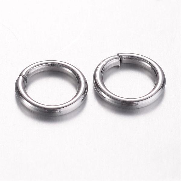 

PandaHall 304 Stainless Steel Jump Rings, Open Jump Rings, Ring, Stainless Steel Color, 8x1.2mm, Inner Diameter: 5.6mm 304 Stainless Steel