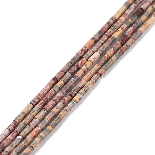 

PandaHall Natural Leopardskin Round Bead Strands, Column, 3.8~4.3x2.4mm, Hole: 0.9mm, about 87pcs/strand, 14.88''(37.8cm) Leopard Skin...