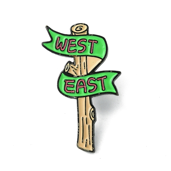 

PandaHall Zinc Alloy Brooches, Enamel Pins, Black, Lime Green, 30.5x18.5x1.5mm Alloy Branch
