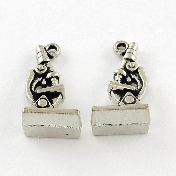 

PandaHall Tibetan Style Zinc Alloy Pendants, Lead Free & Cadmium Free, Microscope, Antique Silver, 20.8x11.4x8mm, Hole: 1.5mm Alloy Others
