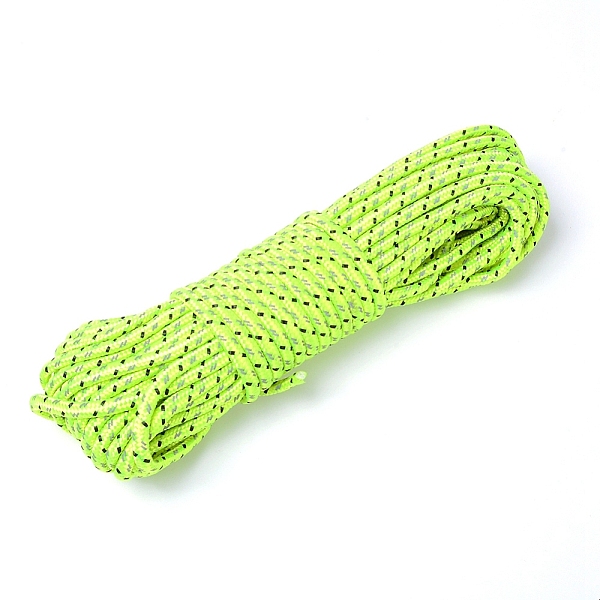 

PandaHall Nylon Reflective Thread, Round, Green Yellow, 6mm, 20m/bundle Nylon