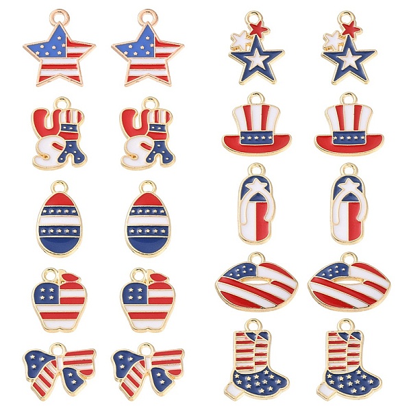 20Pcs 10 Styles Ame… - image