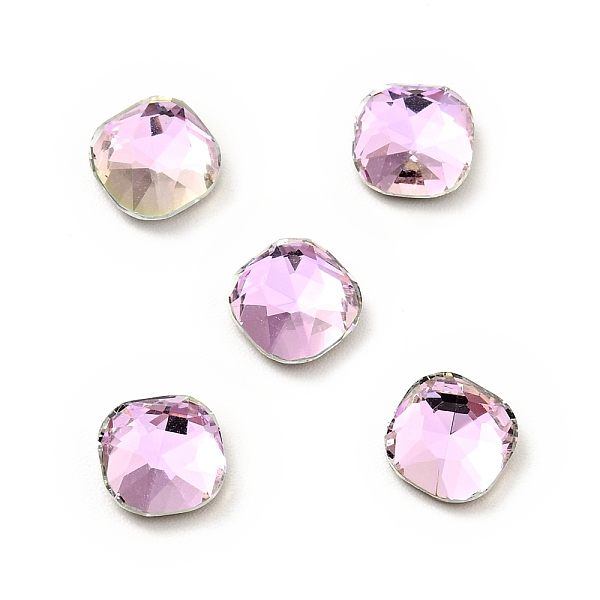 

PandaHall K9 Glass Rhinestone Cabochons, Flat Back & Back Plated, Faceted, Square, Mixed Color, 7x7x3mm Glass Rhinestone Square Multicolor