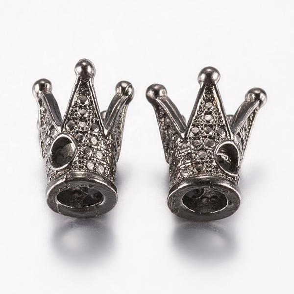 

PandaHall Tibetan Style Alloy Beads, Crown, Gunmetal, 13x11~12mm, Hole: 2.5mm Alloy Crown