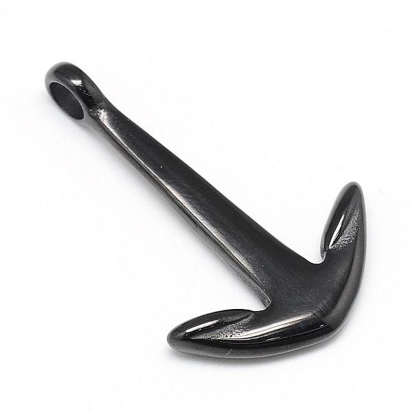 

PandaHall 201 Stainless Steel Pendants, Anchor, Gunmetal, 39x26x6mm, Hole: 4.5mm 201 Stainless Steel Anchor & Helm