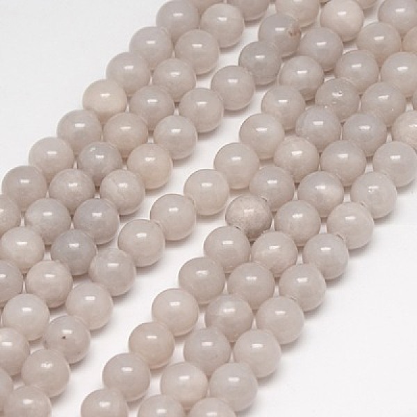 

PandaHall Natural Yellow Jade Beads Strands, Dyed, Round, Thistle, 6mm, Hole: 1mm, about 70pcs/strand, 15.75 inch Yellow Jade Round Purple