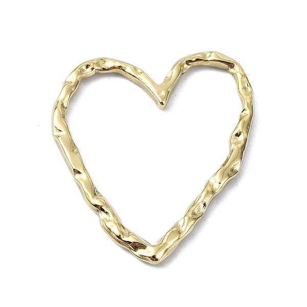 

PandaHall Ion Plating(IP) 304 Stainless Steel Linking Rings, Heart, Real 18K Gold Plated, 29.5x24.5x2mm 304 Stainless Steel Heart