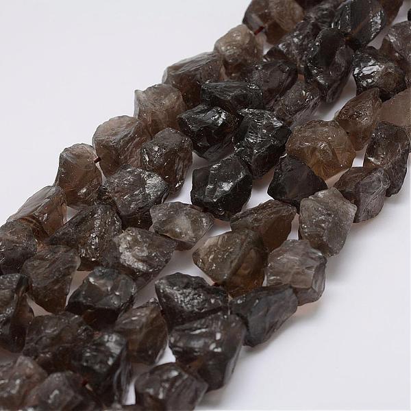 

PandaHall Raw Rough Natural Smoky Quartz Beads Strands, Nuggets, 15~20x14~18x10~14mm, Hole: 1mm, about 25pcs/strand, 14.9 inch(38cm) Smoky...