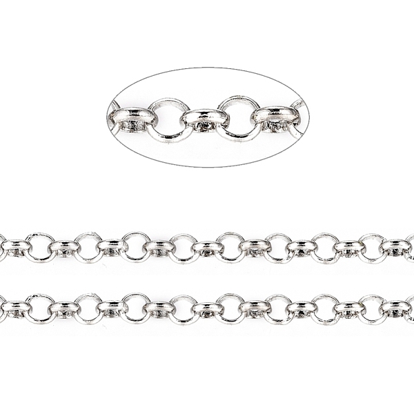 

PandaHall Brass Rolo Chains, Belcher Chains, Soldered, Long-Lasting Plated, with Spool, Cadmium Free & Nickel Free & Lead Free, Platinum...