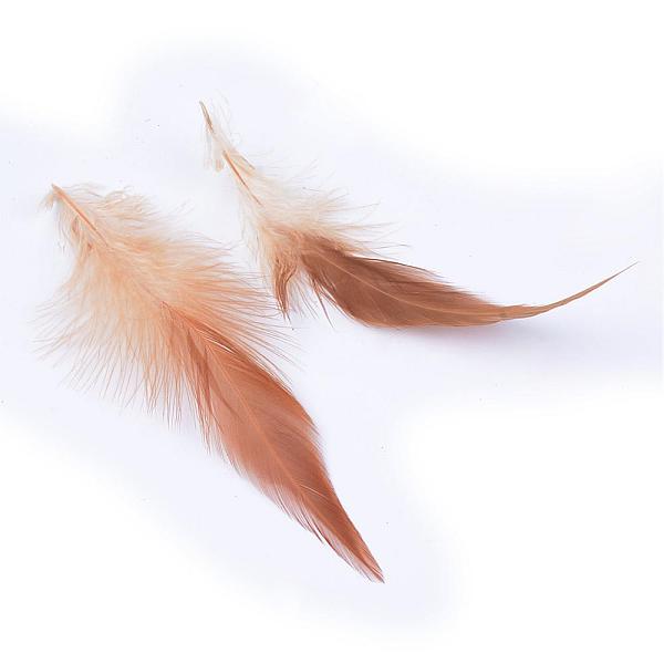 

PandaHall Chicken feather Costume Accessories, Dyed, Peru, 35~155x7~35mm, about 750-800pcs/bundle Feather Feather Brown