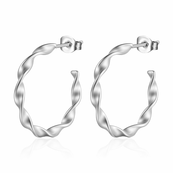 

PandaHall Stainless Steel C-shape Stud Earrings for Women Stainless Steel Others