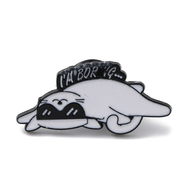 

PandaHall Alloy Enamel Pins, Animal Brooch, for Backpack, Clothes, Cat Shape, 14x30x1.5mm Alloy+Enamel Cat Shape