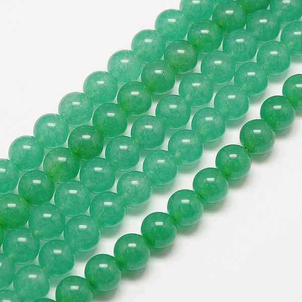 

PandaHall Natural Malaysia Jade Bead Strands, Round Dyed Beads, Medium Spring Green, 6mm, Hole: 1mm, about 64pcs/strand, 15 inch Malaysia...