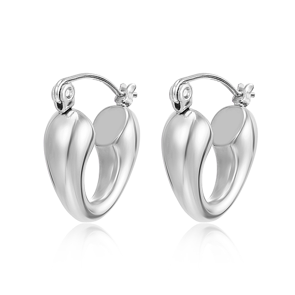 

PandaHall Stainless Steel Hoop Earrings for Women Stainless Steel