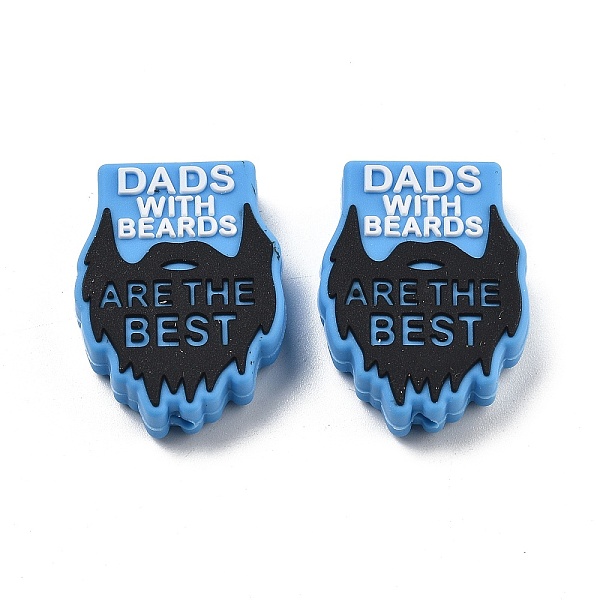 Fathers Day Silicone Beads