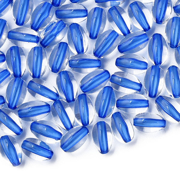 

PandaHall Transparent Acrylic Beads, Oval, Royal Blue, 9.5x6mm, Hole: 1.5mm, about 2000pcs/500g Acrylic Oval