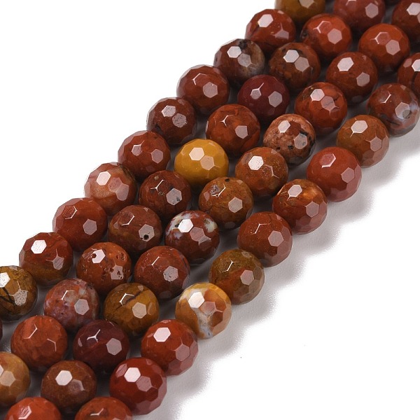

PandaHall Natural Carnelian Beads Strands, Faceted(128 Facets), Round, 6mm, Hole: 1mm, about 61pcs/strand, 15.04''(38.2cm) Carnelian Round