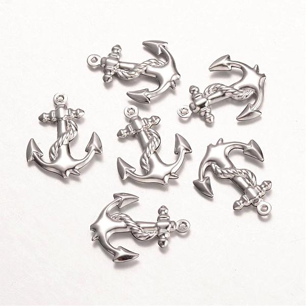 

PandaHall 316 Surgical Stainless Steel Pendants, Anchor, Stainless Steel Color, 24x18.5x3mm, Hole: 1mm 316 Surgical Stainless Steel Anchor &...