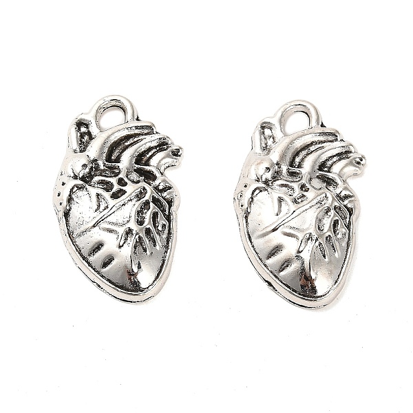 

PandaHall Tibetan Style Alloy Pendants, Cadmium Free & Lead Free, Heart, Antique Silver, 25x15x4mm, Hole: 2.6x3mm, about 465pcs/1000g Alloy...