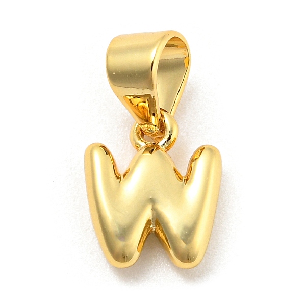 

PandaHall Brass Charms, Real 18K Gold Plated, Long-Lasting Plated, Lead Free & Cadmium Free, Letter Charm, Letter W, 9.5x7.5x2.5mm, Hole...