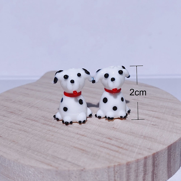 

PandaHall Lampwork Beads, Dog, White, 20mm, Hole: 2mm Lampwork Dog White