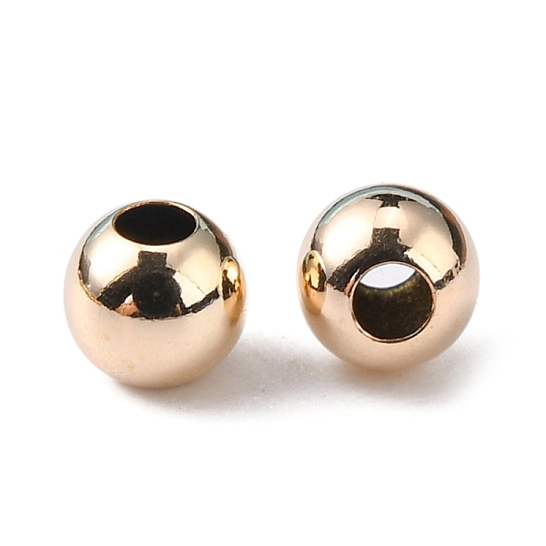 

PandaHall Yellow Gold Filled Beads, 1/20 14K Gold Filled, Cadmium Free & Nickel Free & Lead Free, Round, 3mm, Hole: 1.1~1.2mm Brass Round