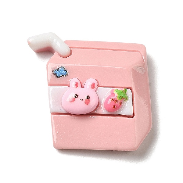 

PandaHall Opaque Cartoon Resin Cabochons, for Jewelry Making, Drink, 25x27x6.5mm Resin Drink Pink