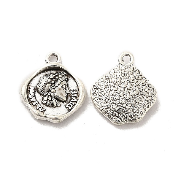 

PandaHall Alloy Pendants, Long-Lasting Plated, Cadmium Free & Lead Free, Irregular Shape , Antique Silver, 19x16.5x3.5mm, Hole: 2mm Alloy...