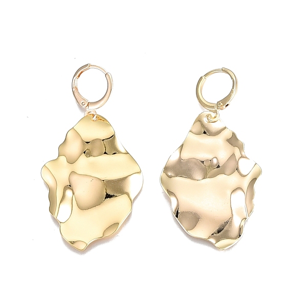 

PandaHall Brass Twist Oval Dangle Leverback Earrings for Women, Cadmium Free & Nickel Free & Lead Free, Real 18K Gold Plated, 48mm, Pin: 1mm...