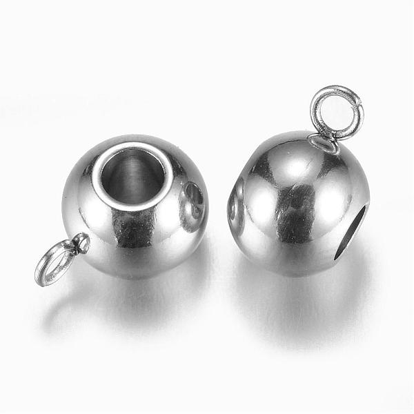 

PandaHall 304 Stainless Steel Tube Bails, Loop Bails, Rondelle Bail Beads, Stainless Steel Color, 11x6.5x8mm, Hole: 3mm 304 Stainless Steel...
