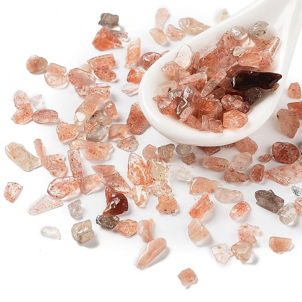

PandaHall Natural Sunstone Chips Beads, No Hole, 3~9x3~5x1.5~3mm Sunstone Chip