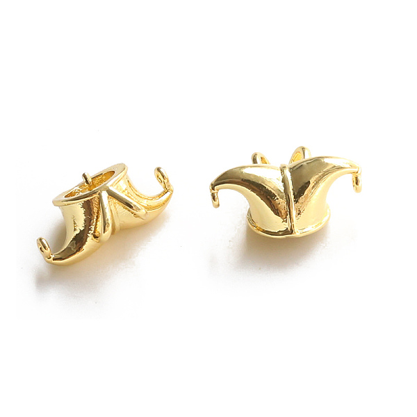 

PandaHall Brass Clown Hat Head Pins, for Baroque Pearl Making, Golden, 17x8mm Brass